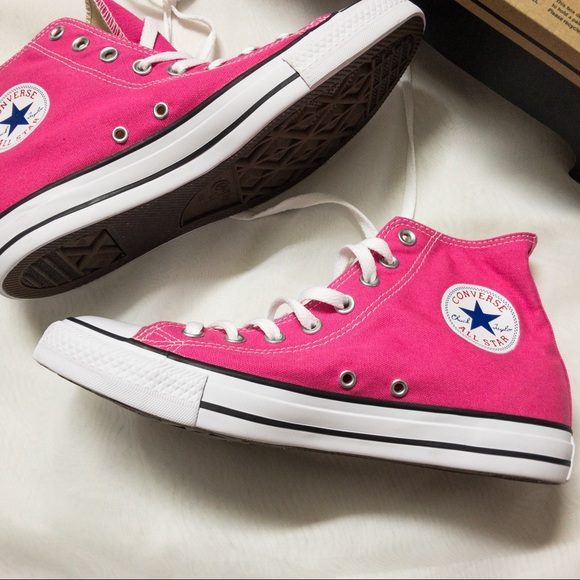 💠SOLD💠 Converse High top in Pink White - Picture 4 of 8